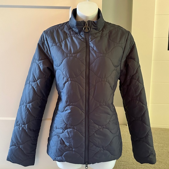 BARBOUR Steel Blue Quilted Style Jacket Sz 6 NEW $220 - Picture 1 of 5